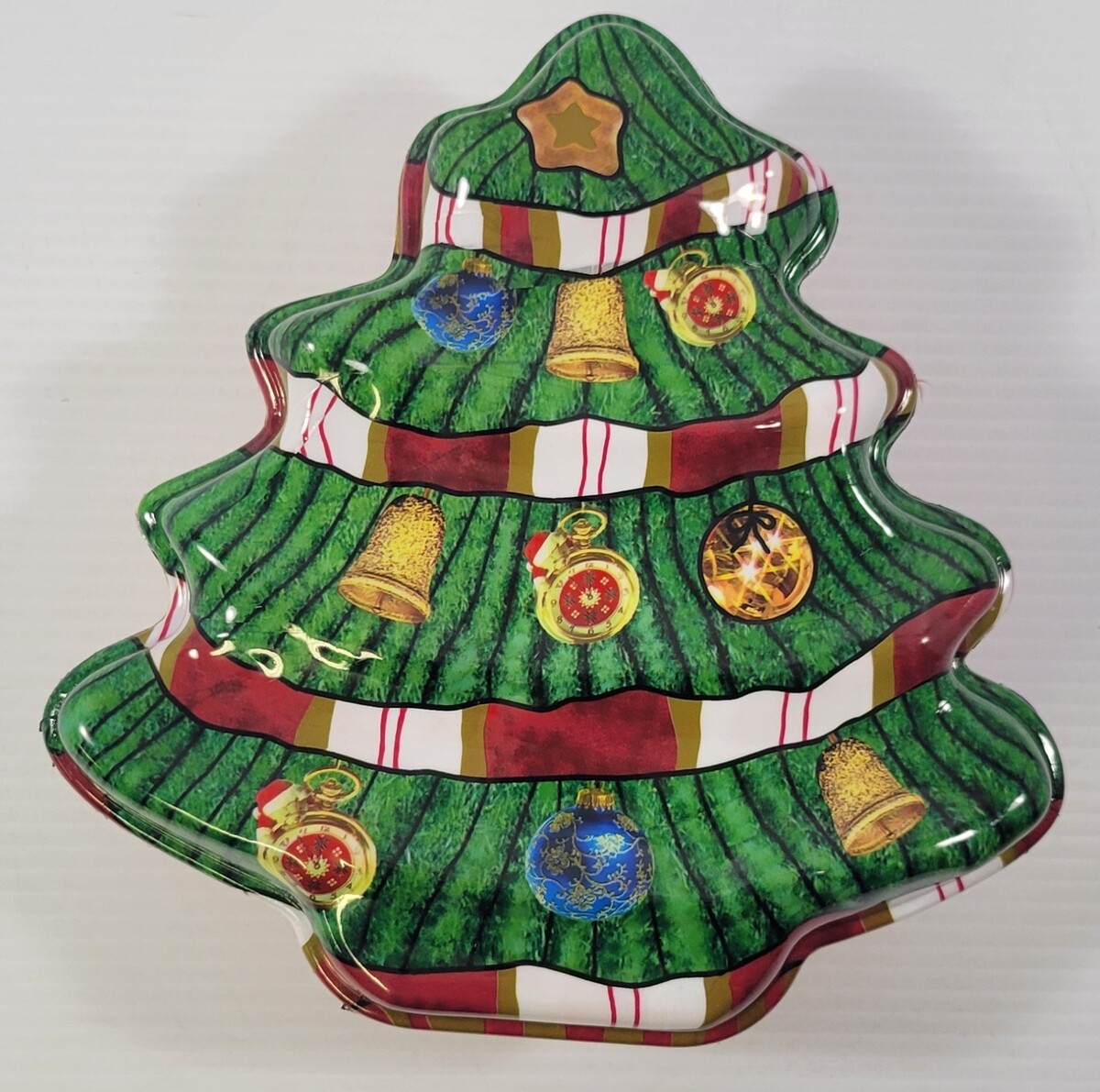 U) Plastic Christmas Holiday Small Tree Storage Tub Trinket Bin - $7.91