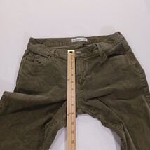 Old Navy RN#54023 Women’s Green Corduroy Cotton Blend Trouser Pants Sz 6 (28×29) image 5
