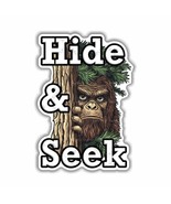 Sasquatch Hide &amp; Seek, Bigfoot Sticker,  Peel N&#39; Stick,  Different Sizes. - $55.64 MXN+