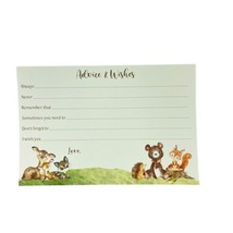 Woodland Creatures 20 Advice Cards for Mom-To-Be Forest Animal Scrapbook - $19.27
