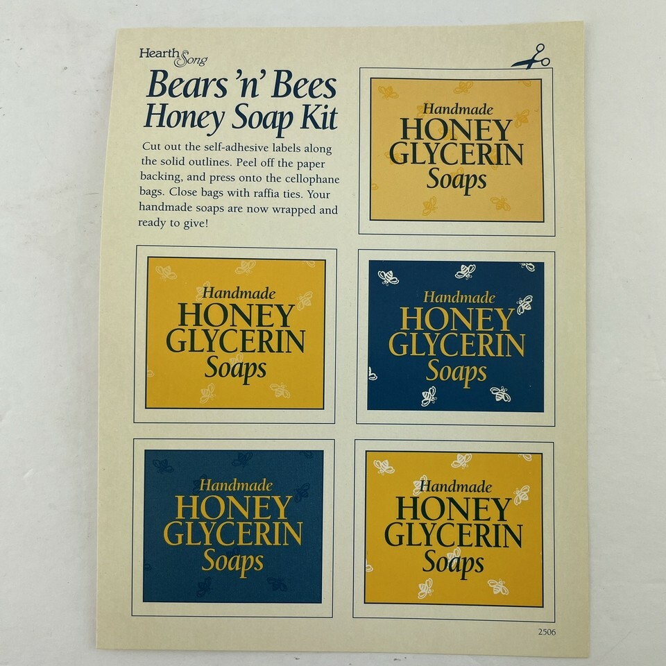 Hearth Song Bears n Bees Soap Making Casting Kit Model 2510 Bath Crafts Item image 5