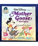 Vintage 1979 Mother Goose Rhymes Book &amp; Record Walt Disney Productions - €6,92 EUR