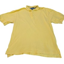 Tommy Hilfiger Golf Polo Yellow Short Sleeve Button Up Collar Size XXL Mens - $16.15