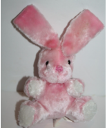 Dan Dee Easter Bunny Rabbit Pink Plush 5&quot; Fold Down Long Ear Stuffed Toy... - £7.09 GBP