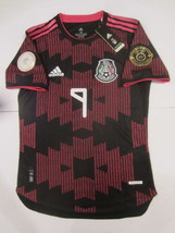 Henry Martin Mexico Olympics Qualifying Match Black Home Soccer Jersey 2020-2021 - £71.77 GBP