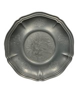 Vintage Ornate Floral Tre Effe Pewter Decorative Wall Platter 12.5” Ange... - £17.19 GBP