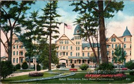 Vtg Postcard Hotel Vendome, San Jose, California Postmarked 1927 - £6.97 GBP