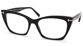 NEW TOM FORD TF5709-B 001 Black Eyeglasses Frame 54-17-140mm B42mm Italy - £149.95 GBP