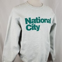 Vintage National City Sweatshirt Gray Crew Neck Long Sleeve California S... - £14.93 GBP