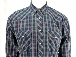 Roper Gold Collection Plaid Pearl Snap Button Up Shirt Western Cowboy La... - $31.14