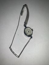Vintage Timex Ladies Watch Chr. Plated Bezel Silver w/Stainless Steel Back - $16.83