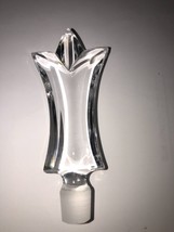 Beautiful Vtg Crystal Glass Perfume Genie Bottle Decanter Stopper Only-3 3/4&quot; - £15.69 GBP