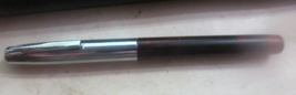 Vintage SHEAFFER Fine Nib Fountain Pen Translucent RED &amp; CHROME 5 1/4&quot; - $18.53