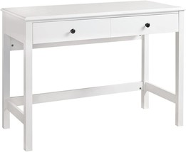 Othello Contemporary Home Office Desk, White, 43&quot;, 1 Drawer, Signature Design By - £195.11 GBP