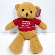 Teddy Bear Habitat For Humanity Stuffed Plush Brown red Shirt 11&quot; Home s... - $22.76