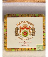 Macanudo Small Cigar Tin 4.5&quot; X 5&quot; (EMPTY) W/Insert Paper *Pre-Owned* hhh1 - €8,60 EUR