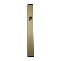 Modern Door Mezuzah Case 5.75&quot; (146mm) (Without Scroll) Taupe Self Stick... - £13.41 GBP