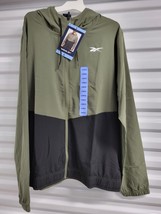 Reebok Men&#39;s Training Woven Jacket Size L ,  GREEN  NWT - £11.83 GBP