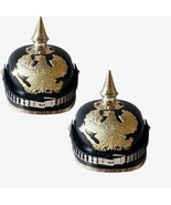 WW1 German Prussian Pickelhaube Brass Accents Imperial Officer X-mas Gift - £62.21 GBP