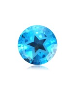Swiss Blue Topaz Round Texas Star Shape AAA/AA Quality Loose Gemstone fr... - £25.10 GBP