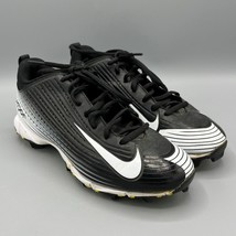 Nike #684692-010 Vapor Keystone Black &amp; White Boys Size 5.5Y Baseball Cl... - £19.32 GBP
