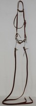 Courts Saddlery 110141 Leather Brow Bridle Curb Bit Reins Burgundy Color - £47.95 GBP