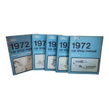 Ford 1972 Vintage Car Shop Manuals Volumes 1 - 5  Chassis Engine Electri... - $49.99