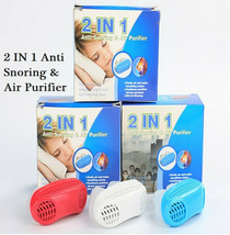 New 2 in 1 Anti Snoring &amp; Air Purifier Apparatus Device X 3 Pcs - Sleep ... - £16.69 GBP