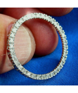 Earth mined Diamond Circle of Life Pendant Designer Medallion 14k White ... - $30,479.63 MXN