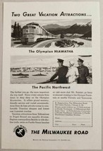 1951 Print Ad The Milwaukee Road Railroad Olympian Hiawatha &amp; Pacific Northwest - £10.79 GBP