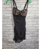 Victoria Secret Cheeky Black 34B Black Lingerie Lace 1 piece Strap - $33.94 CAD