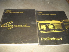 1973 Ford Mercury Capri Service Shop Repair Manual Set W Preliminary Book Oem - £52.30 GBP