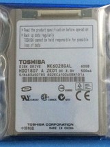 Toshiba 1.8&quot;  MK6028GAL(HDD1807)  60 GB  4200 RPM  Hard Drive For HP min... - £12.33 GBP