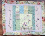 C and F ~ 21&quot; x 27&quot; Standard Sham ~ GARDEN MELODY ~ Quilted Pillow Sham ... - $22.44