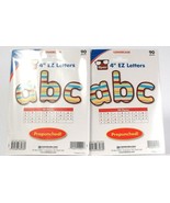 2 Packs Carson Dellosa Hipster Lowercase 4&quot; ABC EZ Letters Prepunched 90... - $19.19 CAD