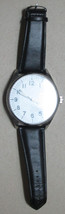 Quartz PC21J Japan Movementt Wrist Men&#39;s Watch Runs Dark Black Band - $61.67 CAD