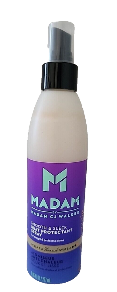 Madam by Madam CJ Walker Smooth & Sleek Heat Protectant Spray ~ 8 Fl oz