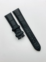Omega Black Padded Genuine leather Gents Watch Strap 20mm,New. Without Buckle - £18.56 GBP