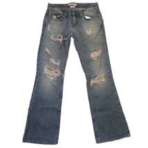 Armani Exchange Jeans Women&#39;s Size 2 S Bootcut Flare Denim Y2K Distressed - $17.26