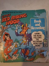 Vintage Little Red Riding Hood Book Vinyl Disk - £11.68 GBP