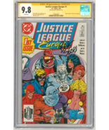 CGC SS 9.8 SIGNED Bart Sears Justice League Europe #1 Power Girl Wonder ... - $197.99
