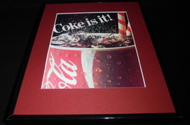 1986 Coca Cola Coke is It Framed 11x14 ORIGINAL Vintage Advertisement - £27.62 GBP