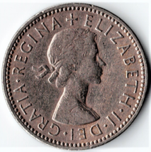 UK 1 Shilling Coin Queen Elizabeth II 1956 Great Britain English Shield - $3.50