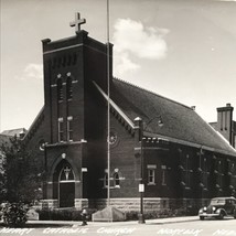 1930-1950 RPPC Sacred Heart Catholic Church Norfolk NE Nebraska Photo Postcard - £21.87 GBP