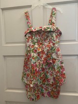 EUC Twenty One Floral Peplum Dress Size Medium - £12.46 GBP