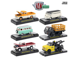 Auto Thentics 6 Piece Set Release 50 IN DISPLAY CASES 1/64 Diecast Model Cars... - £58.03 GBP