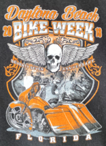 Bike Week T Shirt Daytona Beach Florida Mens MEDIUM 2018 Blk Glider Doub... - £14.45 GBP