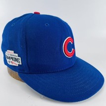 2016 World Series Champions Chicago Cubs Fitted Hat Cap New Era 59FIFTY Sz 6 7/8 - £13.80 GBP