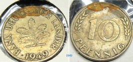 Germany 10 Pfennig 1949-j - £2.40 GBP