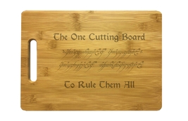 One Board to Rule Them All Engraved Cutting Board - Bamboo/Maple - Nerdy LOTR - £28.05 GBP+